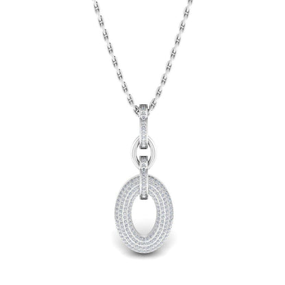 JBR Simple Beloved Sterling Silver long Pendant Necklace - JBR Jeweler