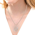 JBR Simple Branch Frame Sterling Silver Pendant Necklace - JBR Jeweler
