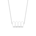 JBR Simple Honeybee Hive Sterling Silver Chain Necklace - JBR Jeweler