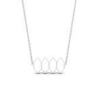 JBR Simple Honeybee Hive Sterling Silver Chain Necklace - JBR Jeweler