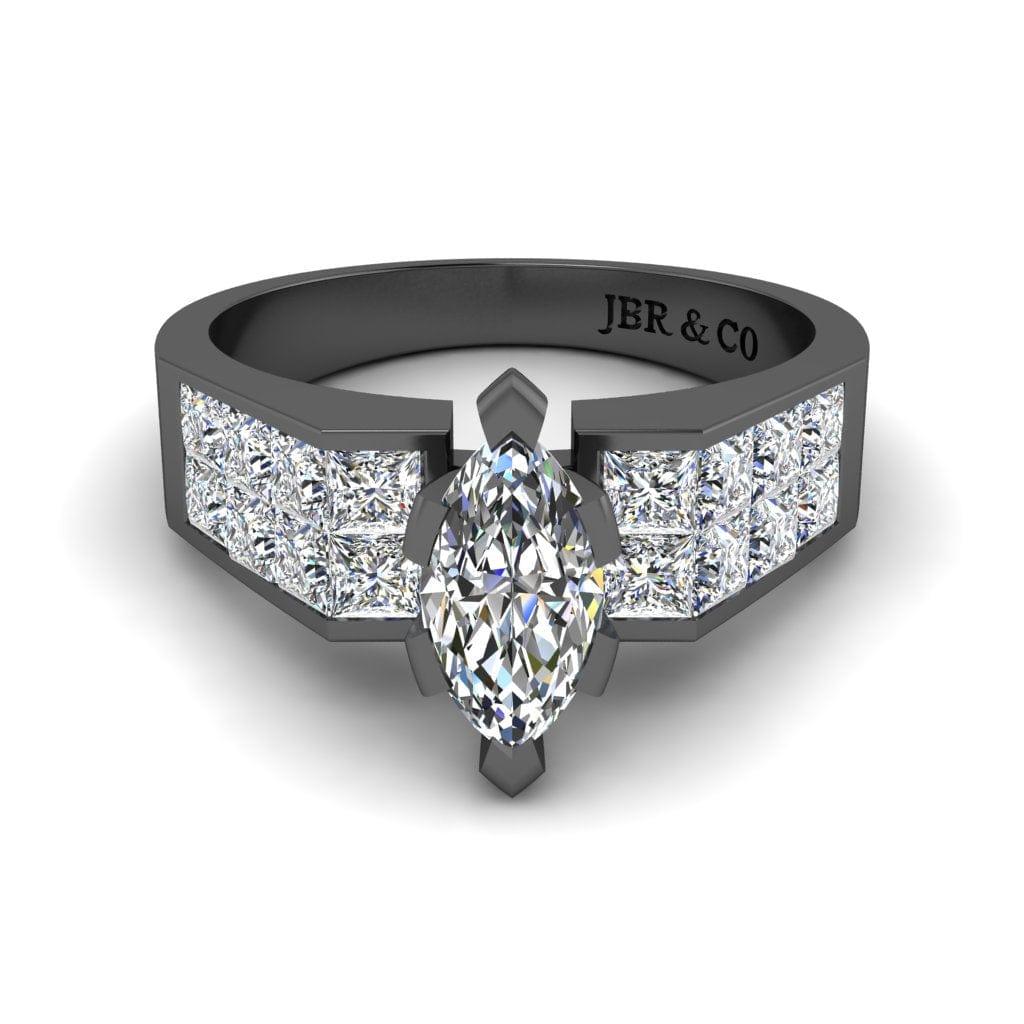 JBR Simple Marquise Cut Sterling Silver Ring - JBR Jeweler