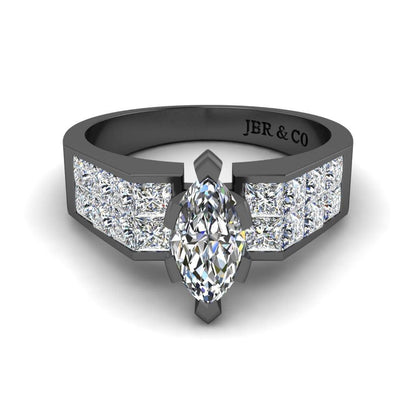 JBR Simple Marquise Cut Sterling Silver Ring - JBR Jeweler