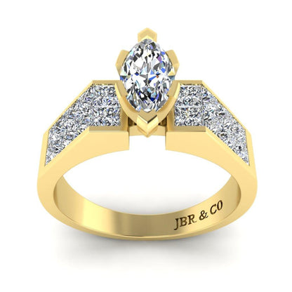 JBR Simple Marquise Cut Sterling Silver Ring - JBR Jeweler