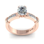 JBR Simple Oval Cut Sterling Silver Eternity Ring - JBR Jeweler