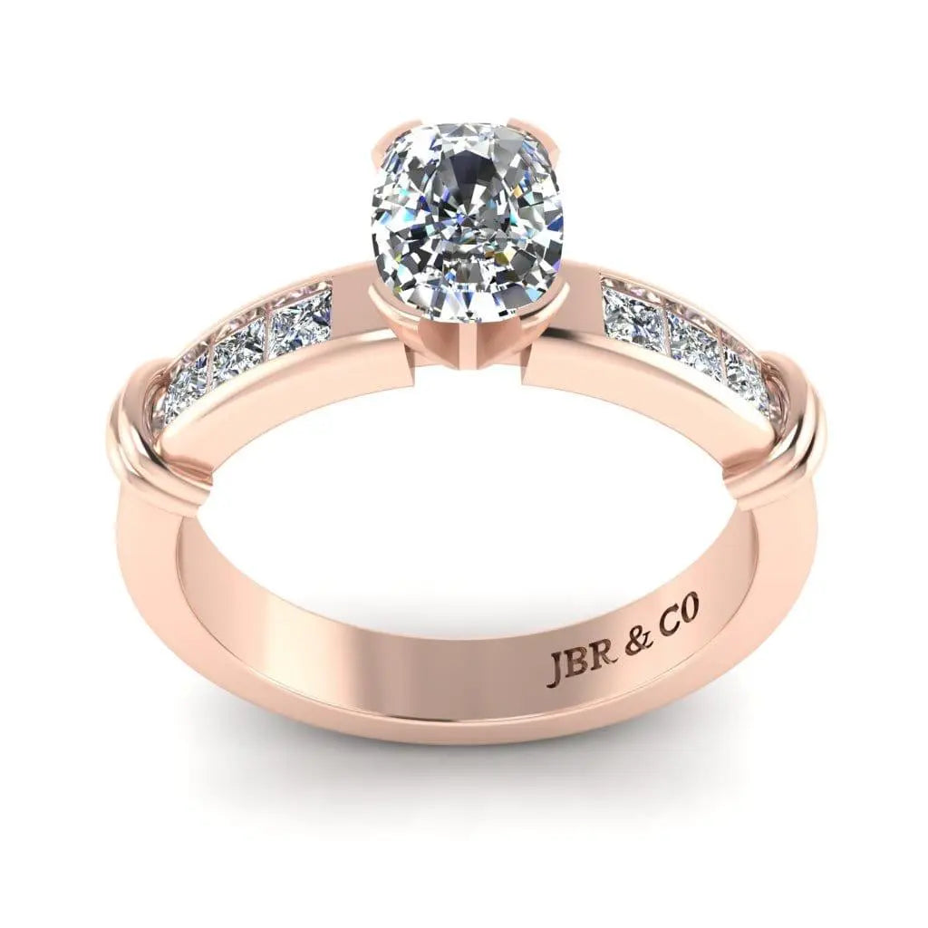 JBR Simple Oval Cut Sterling Silver Eternity Ring - JBR Jeweler