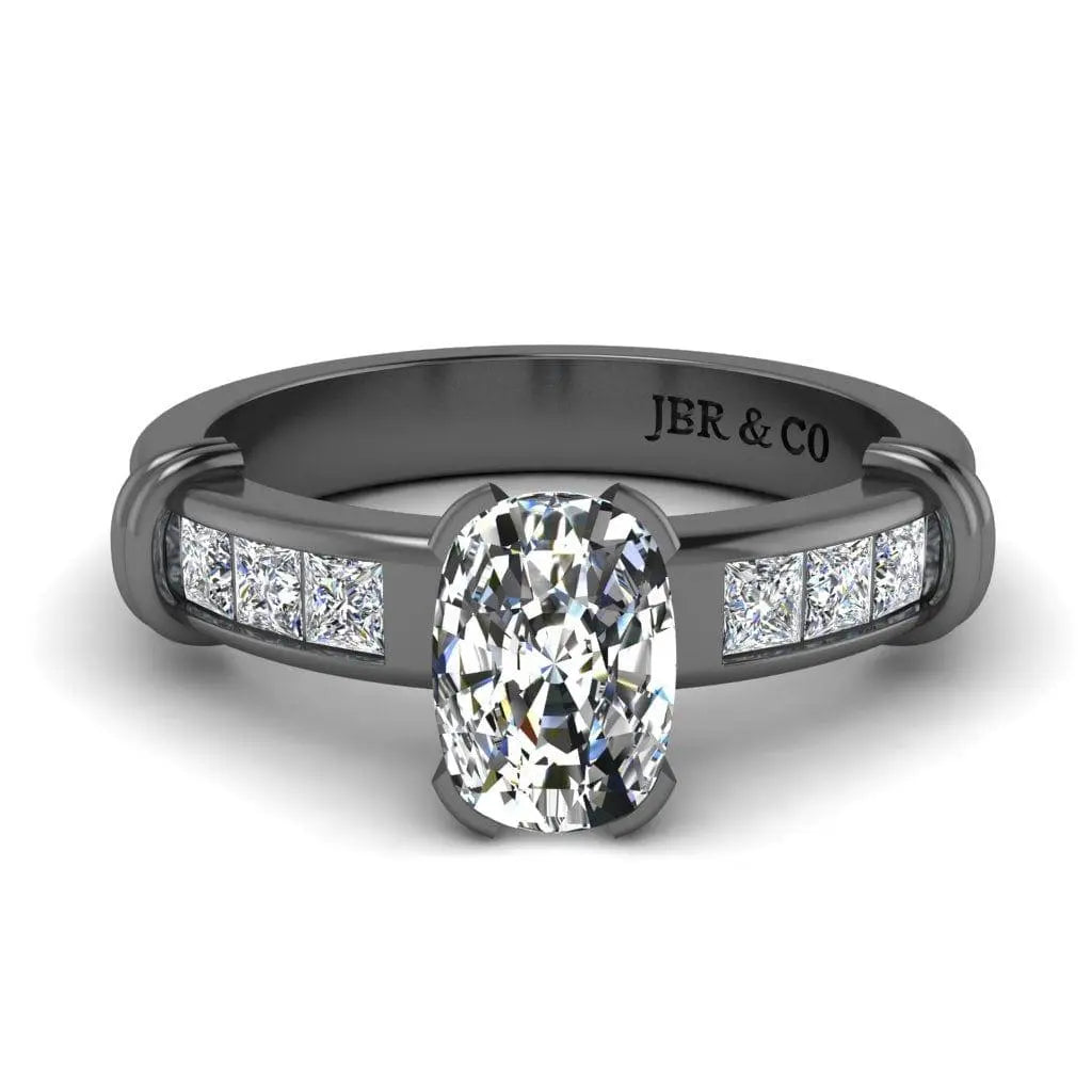 JBR Simple Oval Cut Sterling Silver Eternity Ring - JBR Jeweler