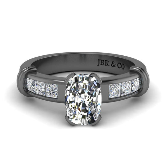 JBR Simple Oval Cut Sterling Silver Eternity Ring - JBR Jeweler