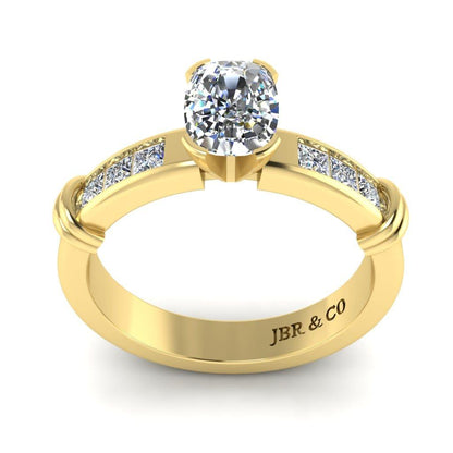 JBR Simple Oval Cut Sterling Silver Eternity Ring - JBR Jeweler