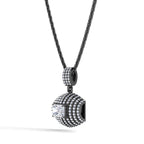 JBR Simple Radiant Cut Sterling Silver Pendant Necklace - JBR Jeweler