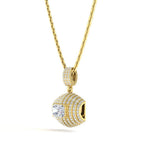 JBR Simple Radiant Cut Sterling Silver Pendant Necklace - JBR Jeweler