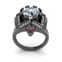 JBR Skull and Holy Cross Ring In Sterling Silver For Womens - JBR Jeweler