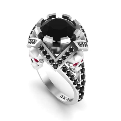 JBR Skull and Holy Cross Ring In Sterling Silver For Womens - JBR Jeweler