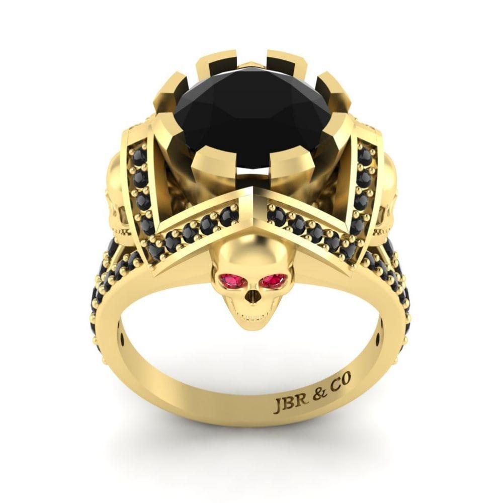 JBR Skull and Holy Cross Ring In Sterling Silver For Womens - JBR Jeweler