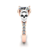 JBR Skull Design Engagement Rings In Sterling Silver - JBR Jeweler