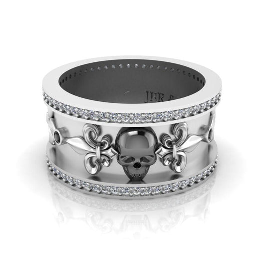 JBR Skull Design S925 Wedding Band - JBR Jeweler