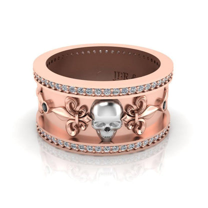 JBR Skull Design S925 Wedding Band - JBR Jeweler