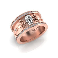 JBR Skull Design S925 Wedding Band - JBR Jeweler