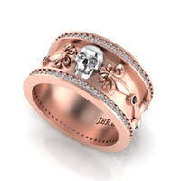 JBR Skull Design S925 Wedding Band - JBR Jeweler