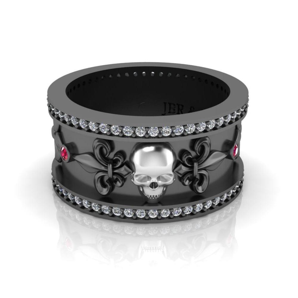 JBR Skull Design S925 Wedding Band - JBR Jeweler