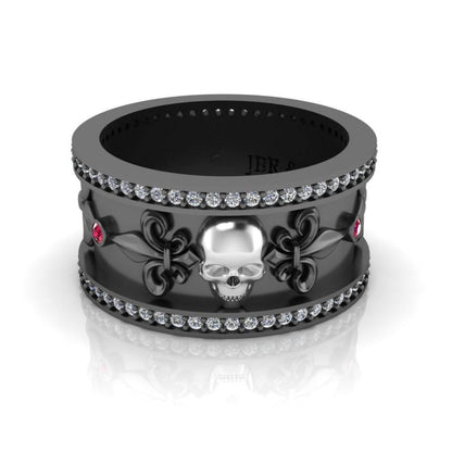 JBR Skull Design S925 Wedding Band - JBR Jeweler