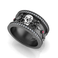 JBR Skull Design S925 Wedding Band - JBR Jeweler