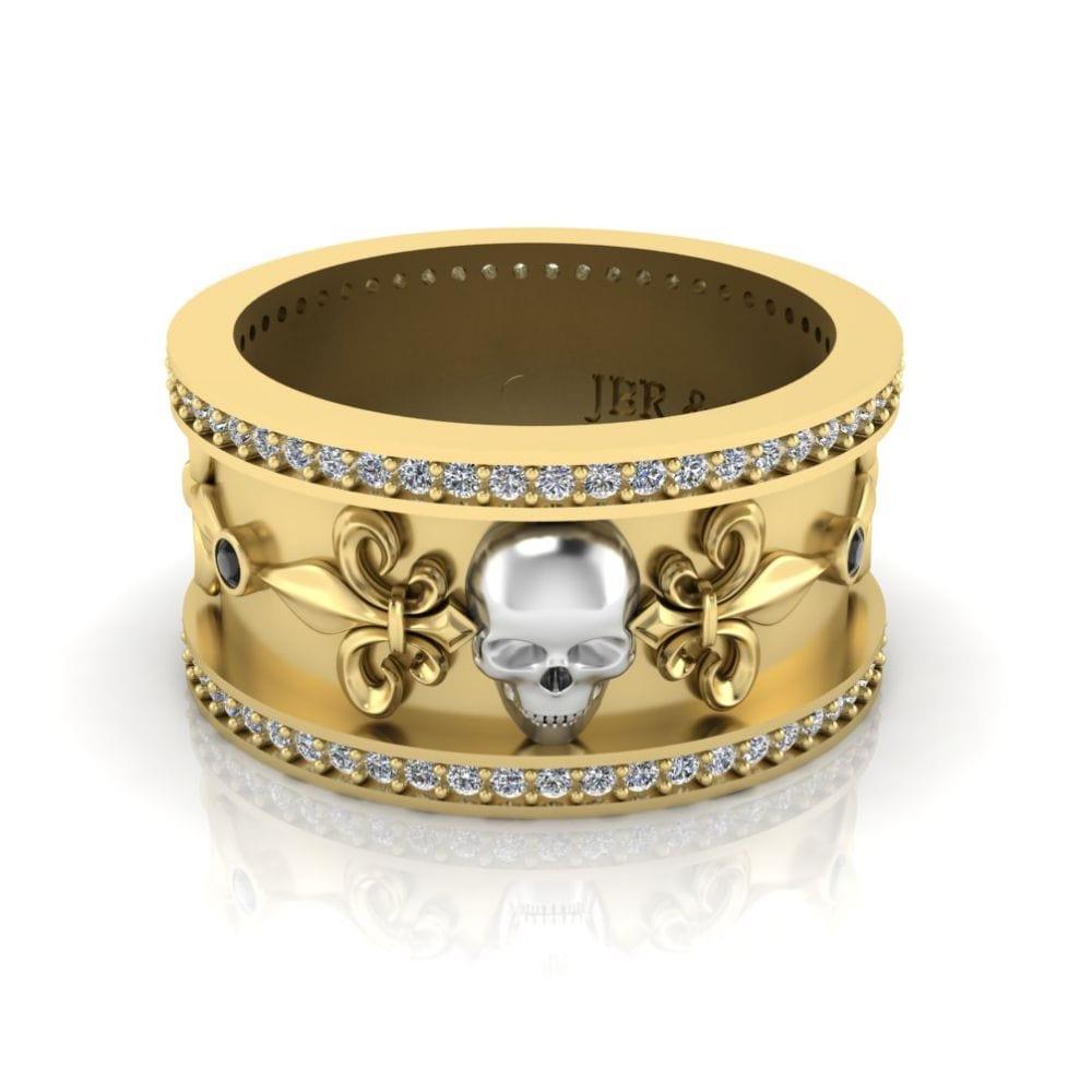 JBR Skull Design S925 Wedding Band - JBR Jeweler