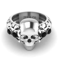 JBR Skull Design Sterling Silver Ring - JBR Jeweler