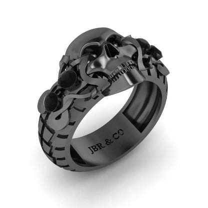 JBR Skull Design Sterling Silver Ring - JBR Jeweler