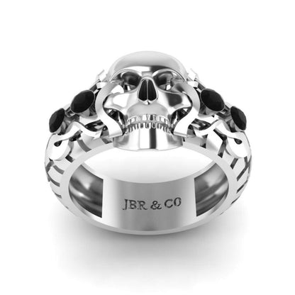 JBR Skull Design Sterling Silver Ring - JBR Jeweler