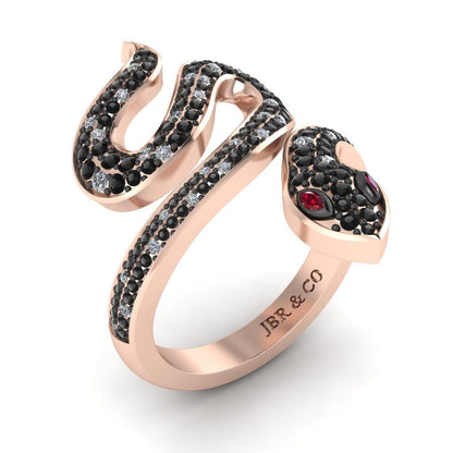 JBR Snake Shape Sterling Silver Cocktail Ring - JBR Jeweler