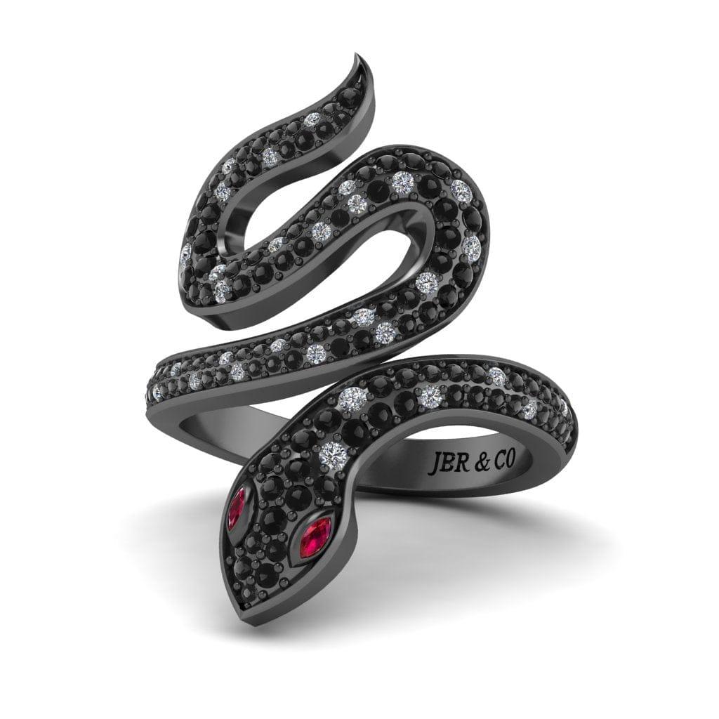 JBR Snake Shape Sterling Silver Cocktail Ring - JBR Jeweler