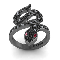 JBR Snake Shape Sterling Silver Cocktail Ring - JBR Jeweler