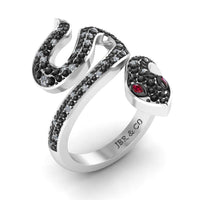 JBR Snake Shape Sterling Silver Cocktail Ring - JBR Jeweler