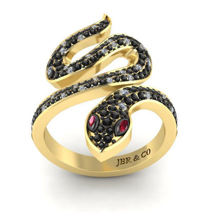 JBR Snake Shape Sterling Silver Cocktail Ring - JBR Jeweler