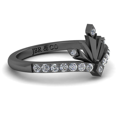 JBR Snowflake Crystal Sterling Silver Promise Ring - JBR Jeweler