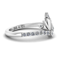 JBR Snowflake Crystal Sterling Silver Promise Ring - JBR Jeweler