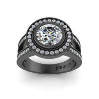 JBR Split Shank Bezel Set Sterling Silver Ring - JBR Jeweler