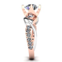 JBR Split Shank Solitaire Sterling Silver Promise Ring - JBR Jeweler