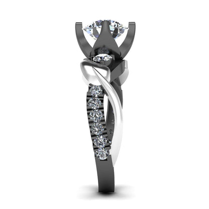 JBR Split Shank Solitaire Sterling Silver Promise Ring - JBR Jeweler