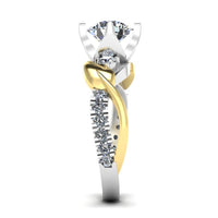 JBR Split Shank Solitaire Sterling Silver Promise Ring - JBR Jeweler