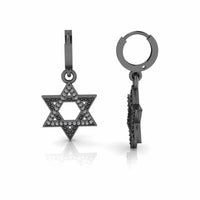 JBR Star of David Sterling Silver Women Earrings - JBR Jeweler