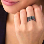 JBR Sterling Silver Couple Band Set - JBR Jeweler
