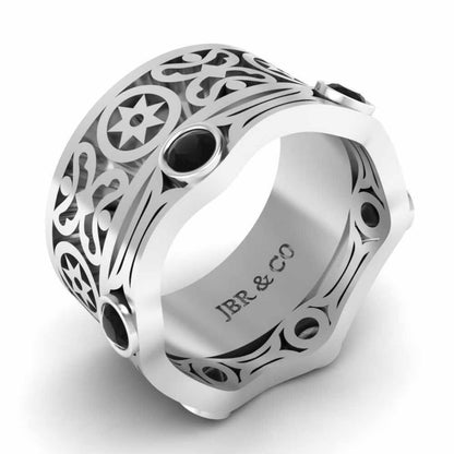 JBR Sterling Silver Couple Band Set - JBR Jeweler