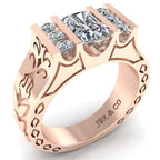JBR Tension Set Emerald Cut Sterling Silver Ring - JBR Jeweler
