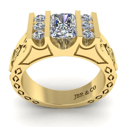 JBR Tension Set Emerald Cut Sterling Silver Ring - JBR Jeweler