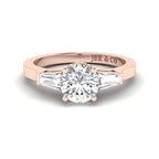 JBR Three Stone 1.30CT Round Cut Sterling Silver Ring - JBR Jeweler