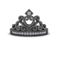 JBR Tiara Sterling Silver Princess Cocktail Ring For Women - JBR Jeweler