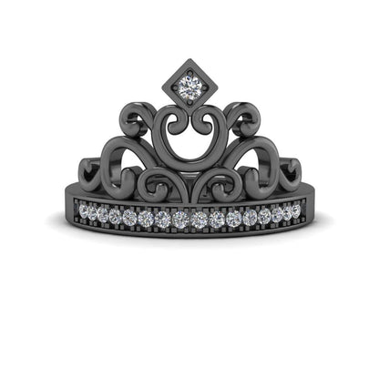 JBR Tiara Sterling Silver Princess Cocktail Ring For Women - JBR Jeweler