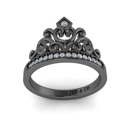 JBR Tiara Sterling Silver Princess Cocktail Ring For Women - JBR Jeweler