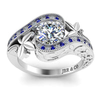 JBR Traditional Round Cut Sterling Silver Promise Ring - JBR Jeweler